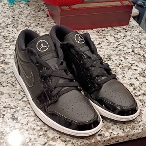 Jordan Black and Gray Sneakers